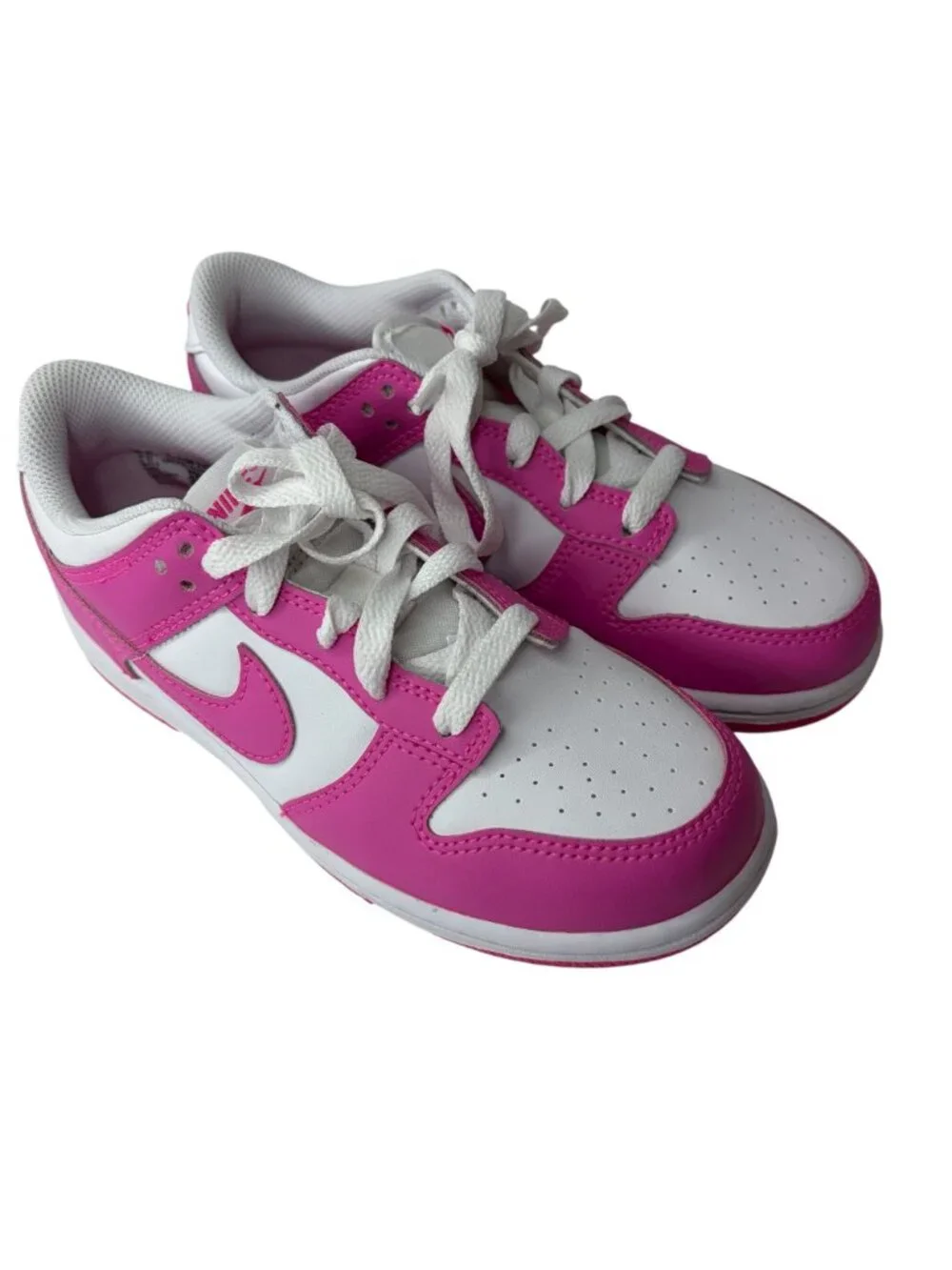 Nike Dunk Low PSE White Laser Fuchsia Pink Sneakers Shoes FB9108-102 Size 2Y Kid